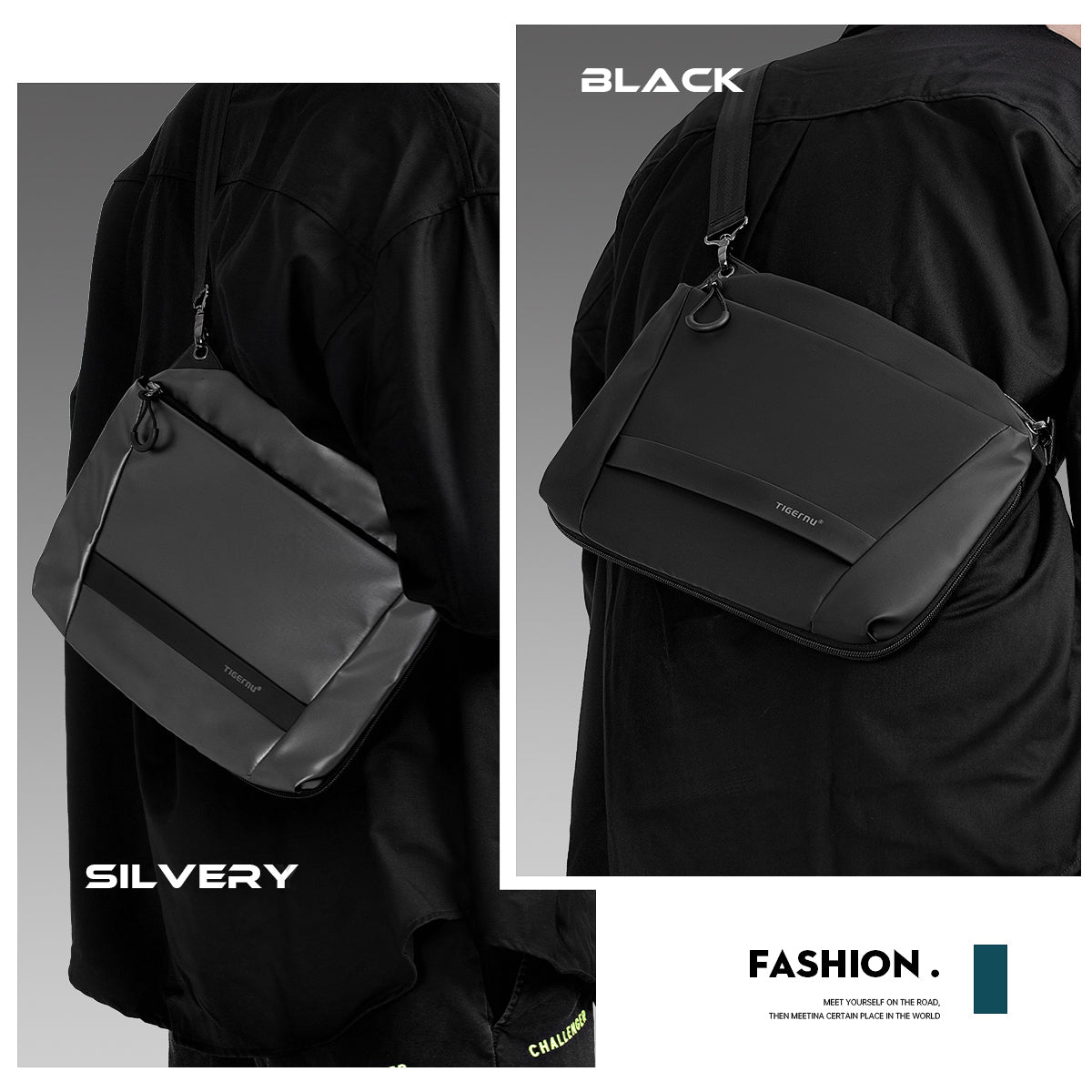 Tigernu T-S8359 customize brand new design expandable casual cross body bag teenager messenger bag for men