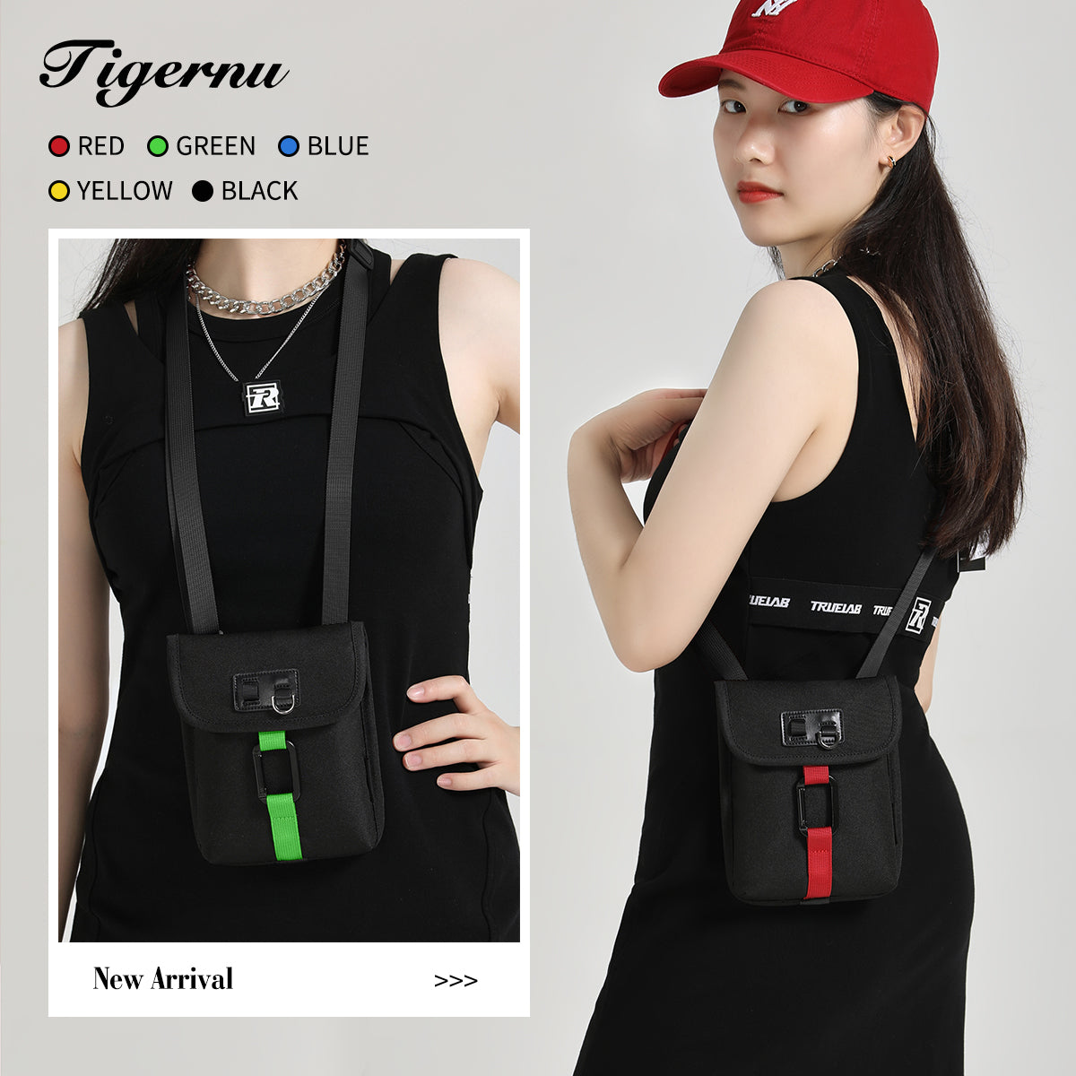 Lifetime Warranty Waterproof Men’s Shoulder Bag Fashion Lightweight Sling Bags Mini Casual Crossing Bag For Phone Banana Bag