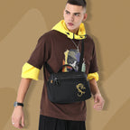 Lifetime warranty Fashion men's shoulder bag Chinese style handbag suitable for 11 inch tablet computer waterproof shoulder bag dragon series