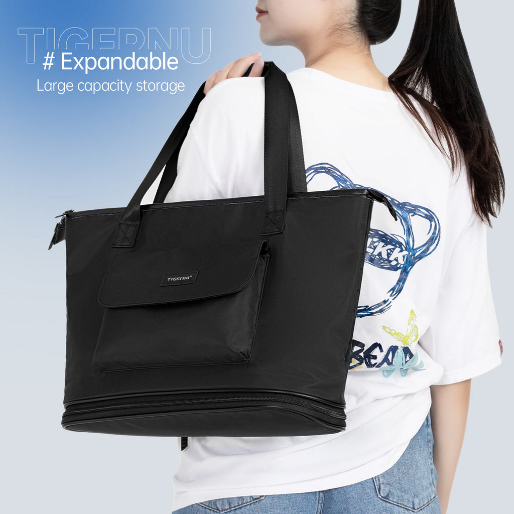 Tigernu T-S8395 15.6 Inch large capacity water resistant anti-theft luggage bag women travel bags with laptop compartment