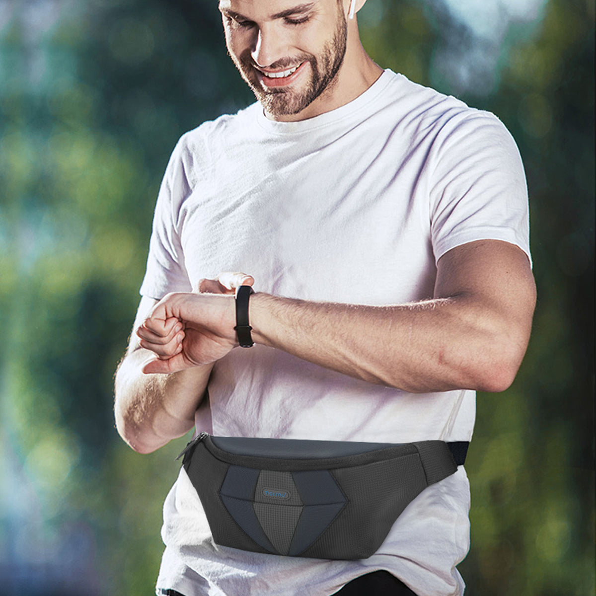 Tigernu T-S8166 Outdoor Sports Pocket Running Waterproof Phone bag Waist Belt Pack Travel Bag for men Bum Bag