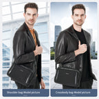 Lifetime warranty, men's shoulder bag, 9.7-inch tablet computer, men's fashion mini shoulder bag, messenger bag, classic series