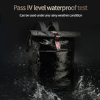 Luxury designer men's laptop backpack 15.6 inches, fashionable and spacious school backpack, with crow and USB charging, handbag