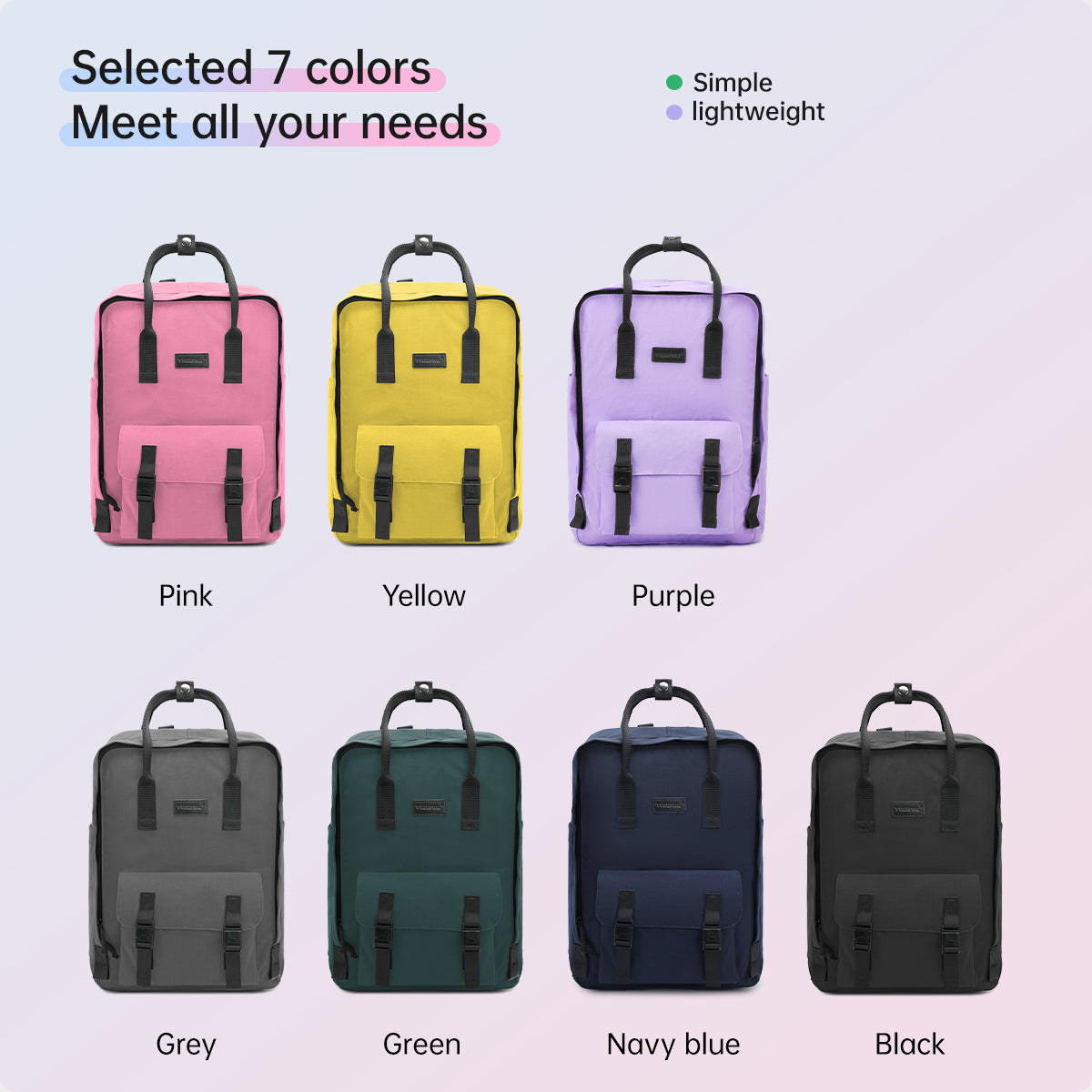 Tigernu Fashion Color Lightweight Women's Bag 14 inch Women's Bag Schoolbag Casual Women's Little Girl's Backpack New