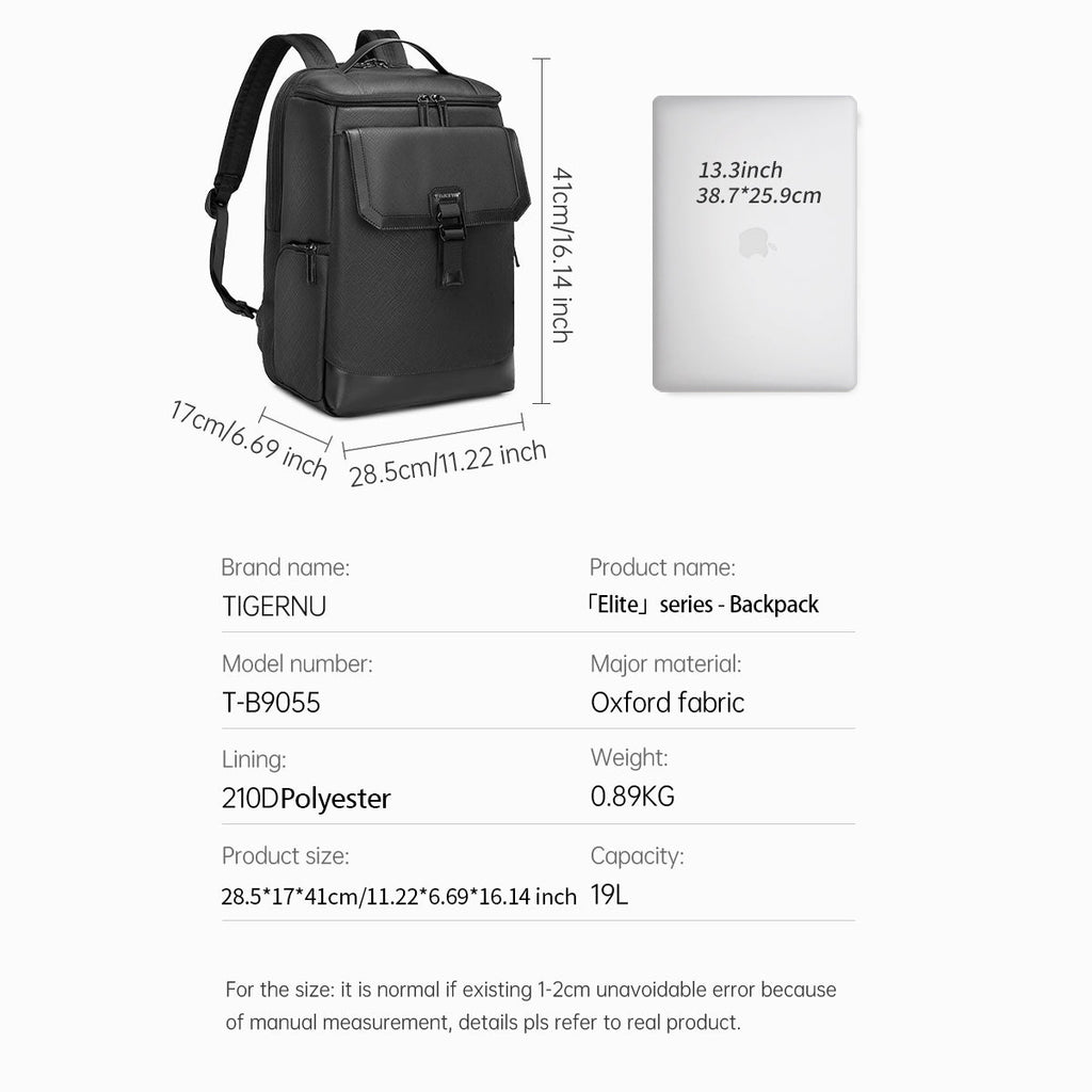 Tigernu T-B9055 waterproof luxury high quality business morrales para hombre large capacity outdoor laptop backpack men bag