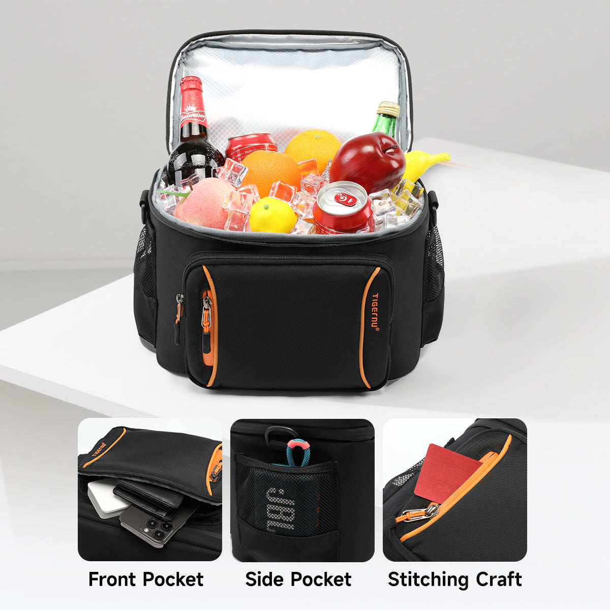 TIGERNU T-S81196 Insulated Cooler Bag 13L with Max Insulation Technology