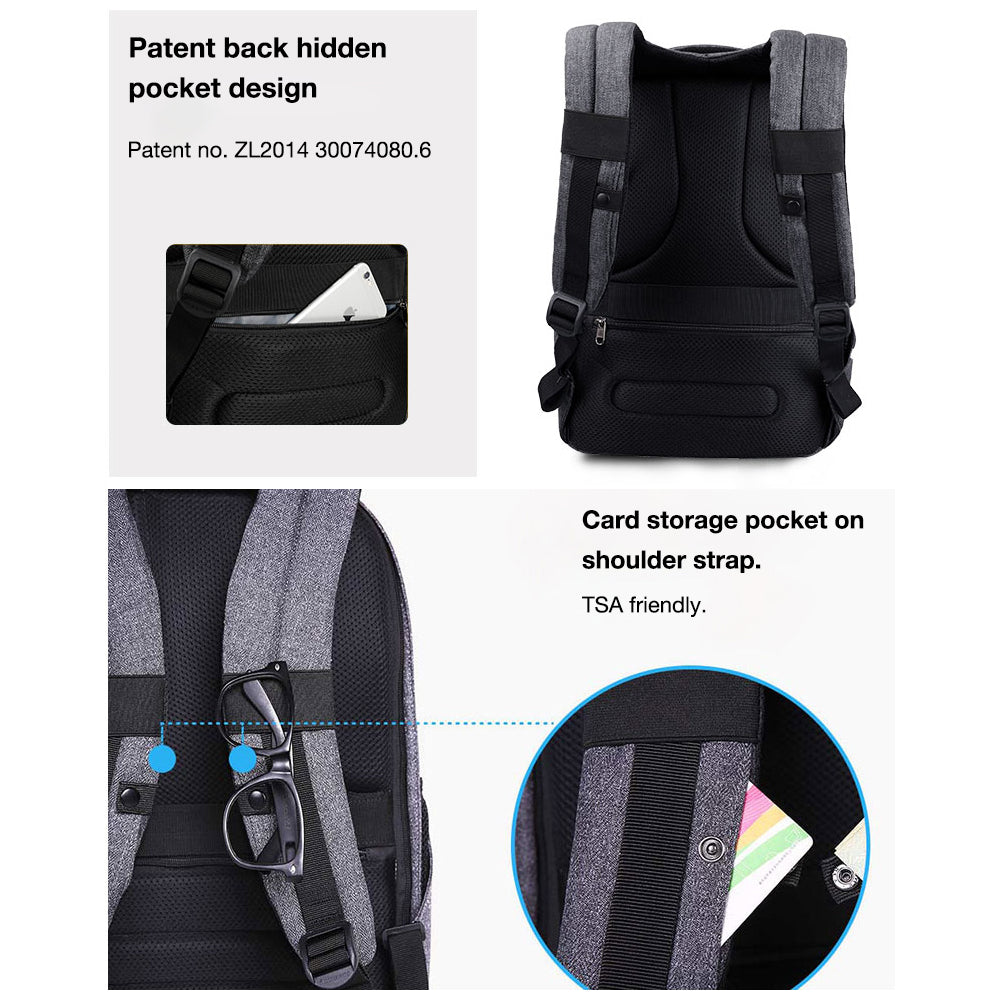 Tigernu T-B3237 usb charging school student anti theft laptop backpack for school