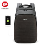 Tigernu T-B3351 15.6 inch black USB mochilas fashion college student school business bags male laptop backpacks for men