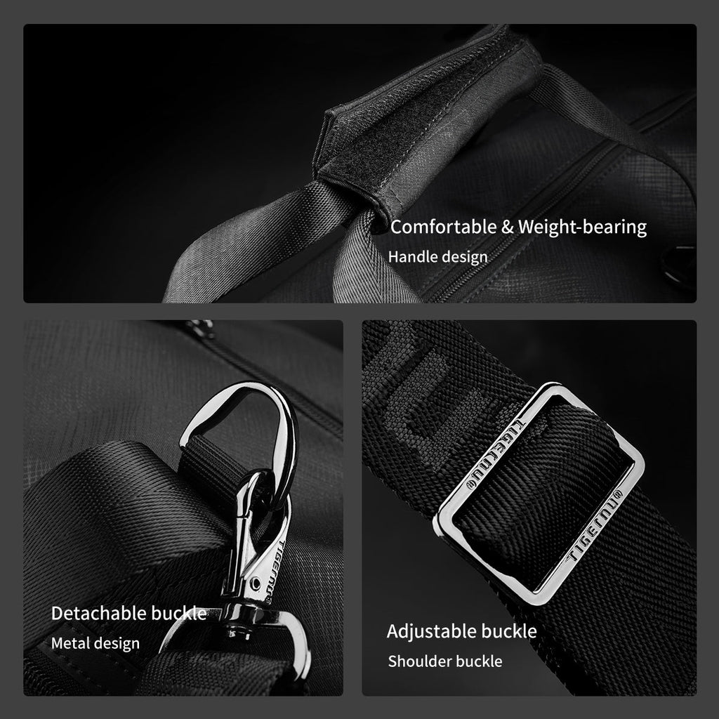 Tigernu Men Travel Bags Fashion Large Capacity Bag Luggage Men Duffel Bag Travel Tote Weekend Bag Travel Hand Bag Connect Series