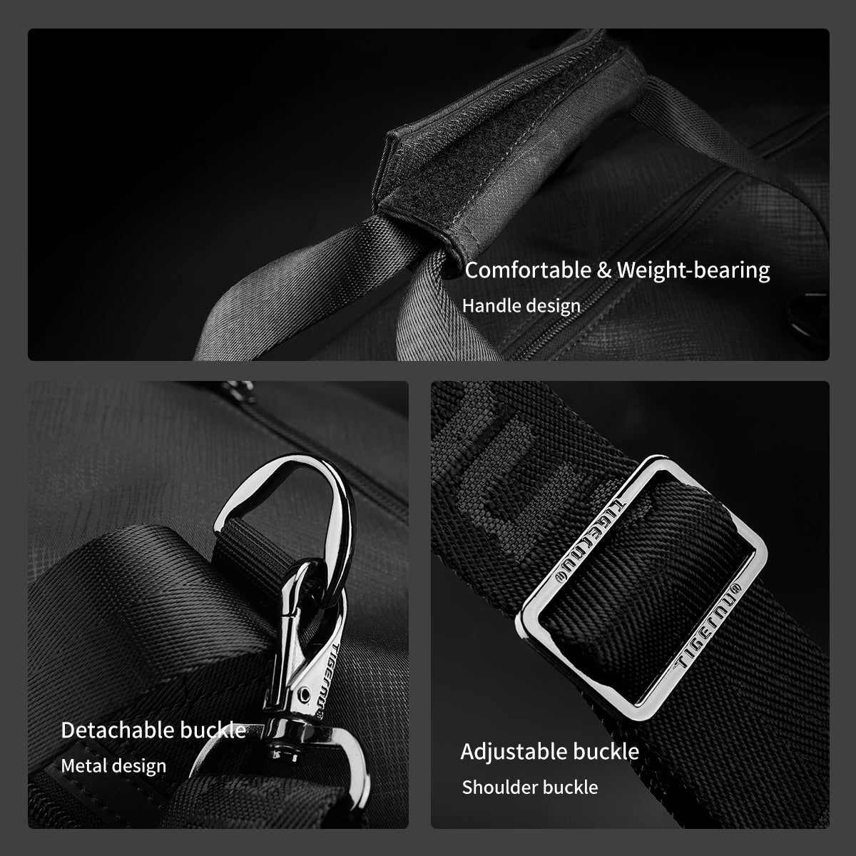 Tigernu Men Travel Bags Fashion Large Capacity Bag Luggage Men Duffel Bag Travel Tote Weekend Bag Travel Hand Bag Connect Series