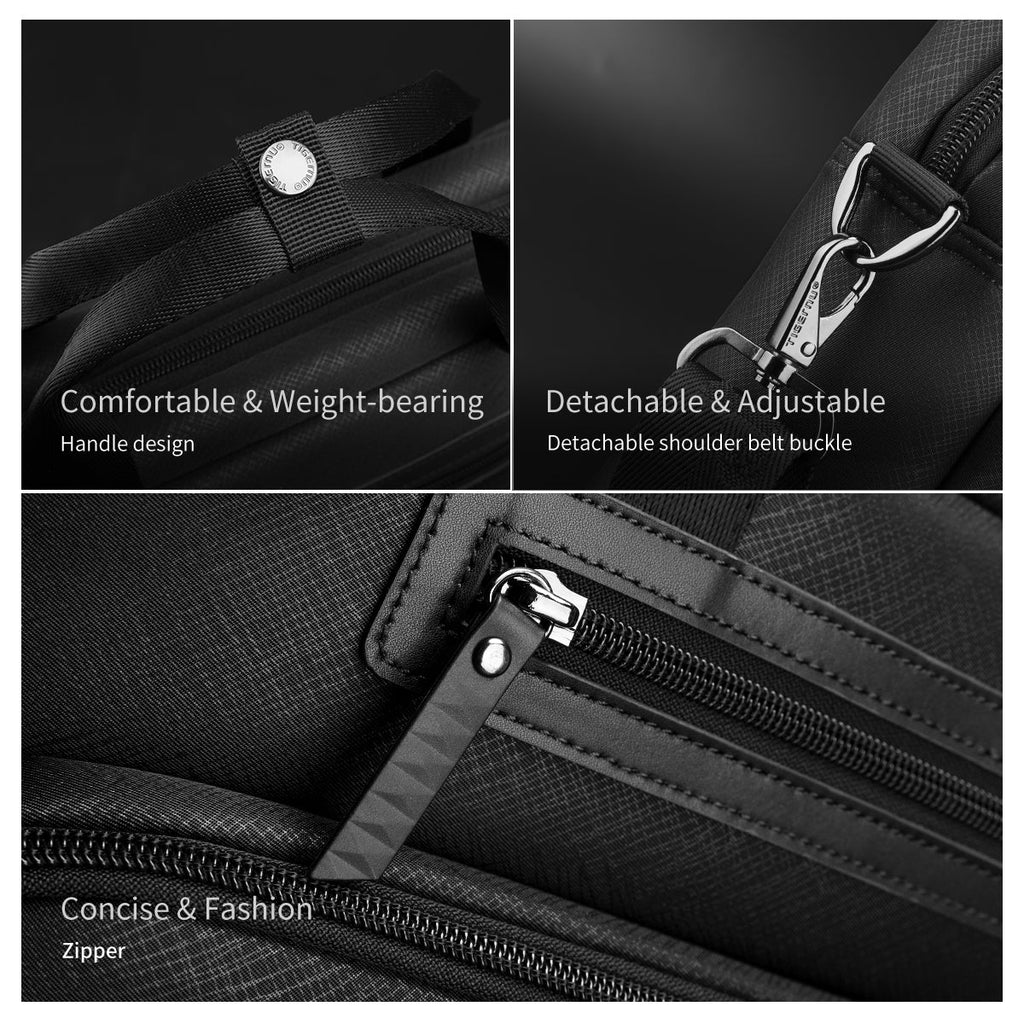 Tigernu Business Waterproof Briefcase Men Laptop Briefcase 12-14.1" Casual Vintage Briefcase Laptop Handbag Bags Connect Series