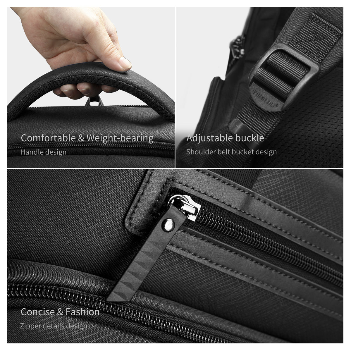 Tigernu Anti-theft Laptop Backpack 15.6" Anti-wrinkle Waterproof Oxford Backpack Men Fashion Travel Bag Backpacks Connect Series