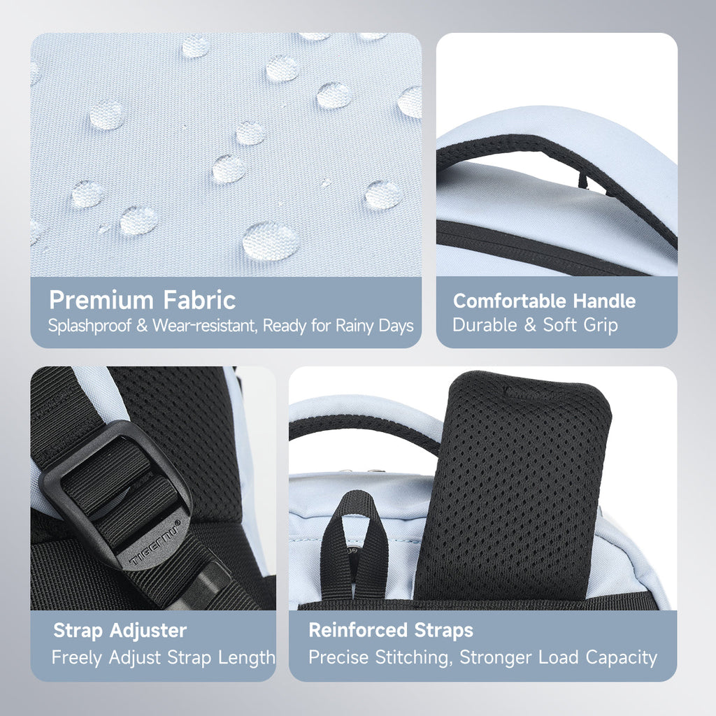 Tigernu School Backpacks For Men Bags For Travel Backpacks Women Nylon Bags For School Knapsack Girls 15.6 Laptop Backpacks Male