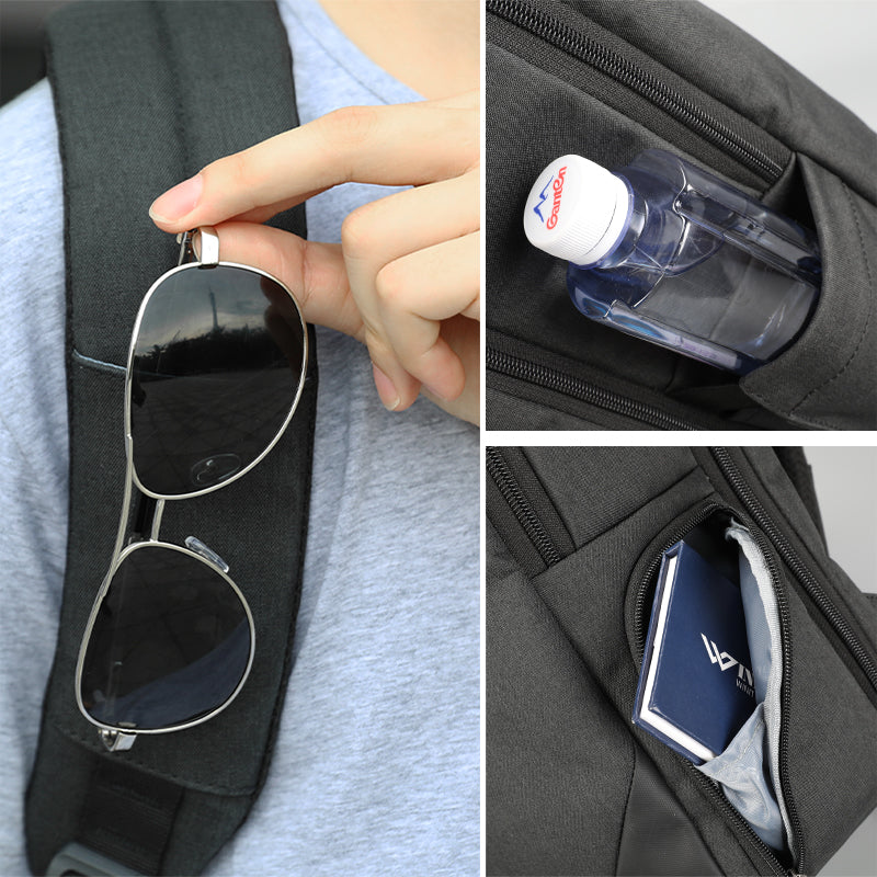 Mochila Tigernu para portátil de 15,6 pulgadas, con carga USB, impermeable, antirrobo, informal, para hombre 