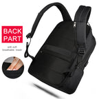 Tigernu Water Repellent Nylon Anti theft 22L Men 15.6 inch Laptop Backpack Bag USB Charging Travel Male Mochila Solid Schoolbags