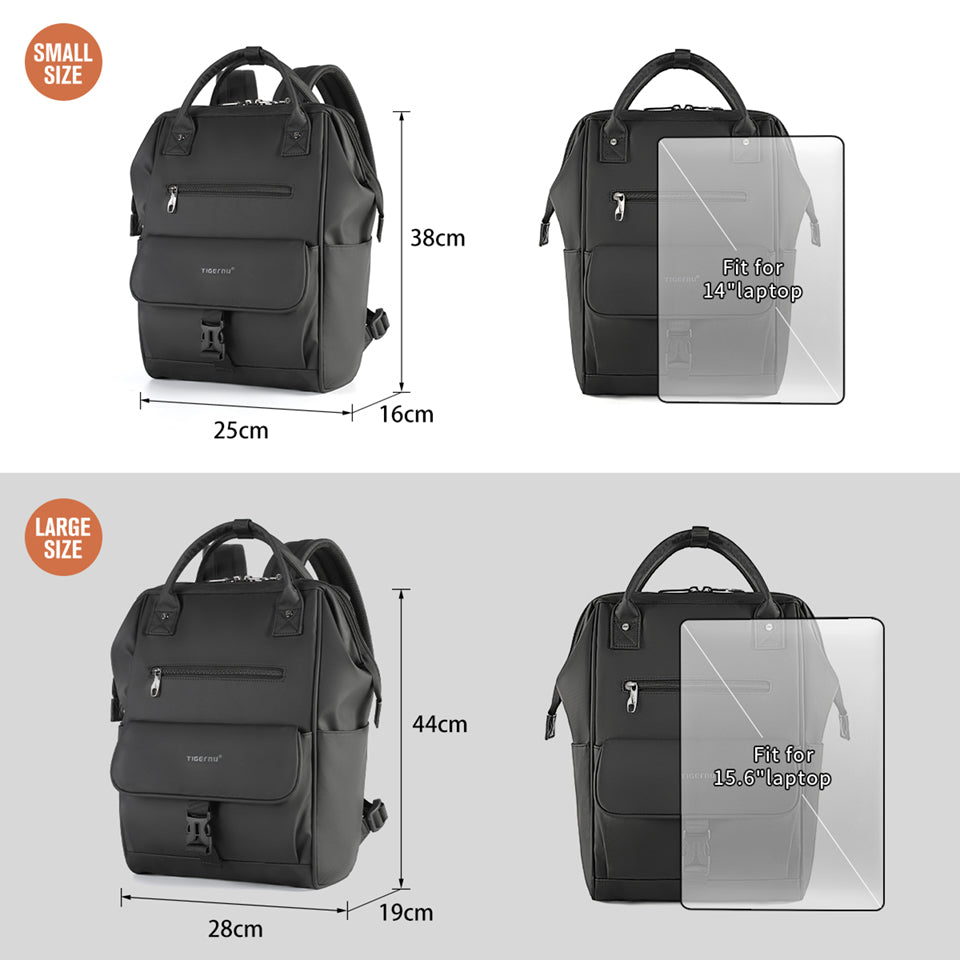 Lifetime warranty, women's laptop backpack 14.15 inches, women's backpack, women's light travel bag, women's leisure school backpack