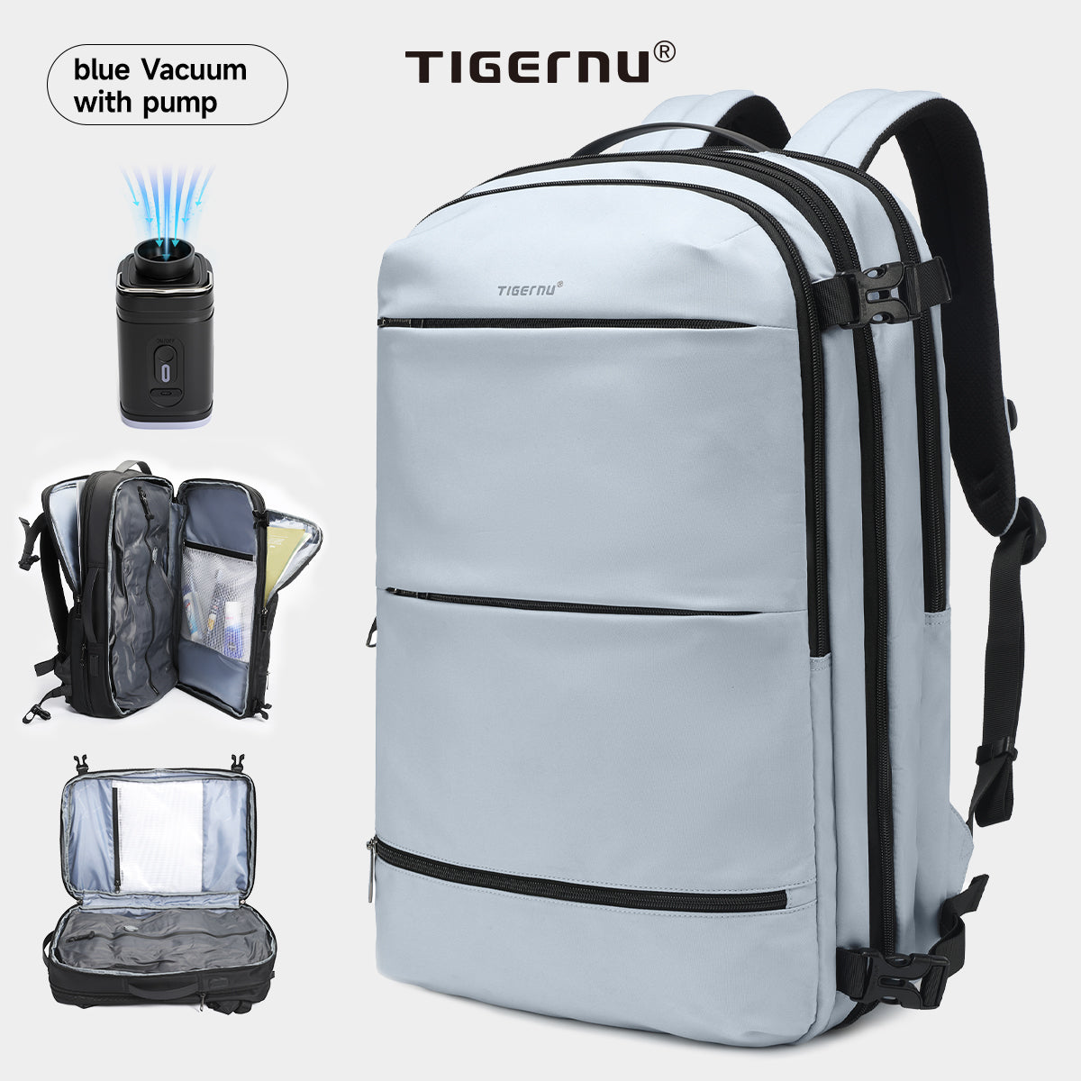 Tigernu new T-B9831 large capacity 27L To 37L leisure travel laptop backpack