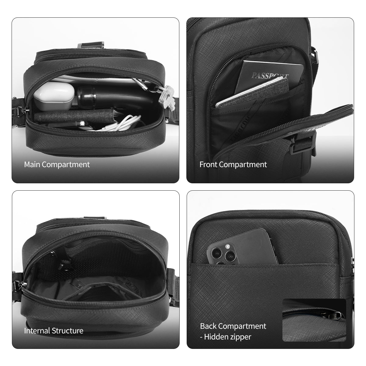 Tigernu Elite Series Classic Men Messenger Bag for Mini iPad 7.9inch