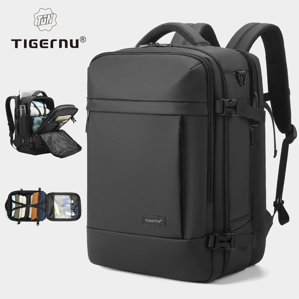 Mochila Tigernu de gran capacidad para hombre, impermeable, para viajes, senderismo, portátil, de 14 a 15,6 pulgadas