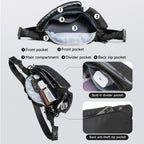 TIGERNU T-S81119 Multi-Compartment Waist Bag 3L with Rotatable Strap