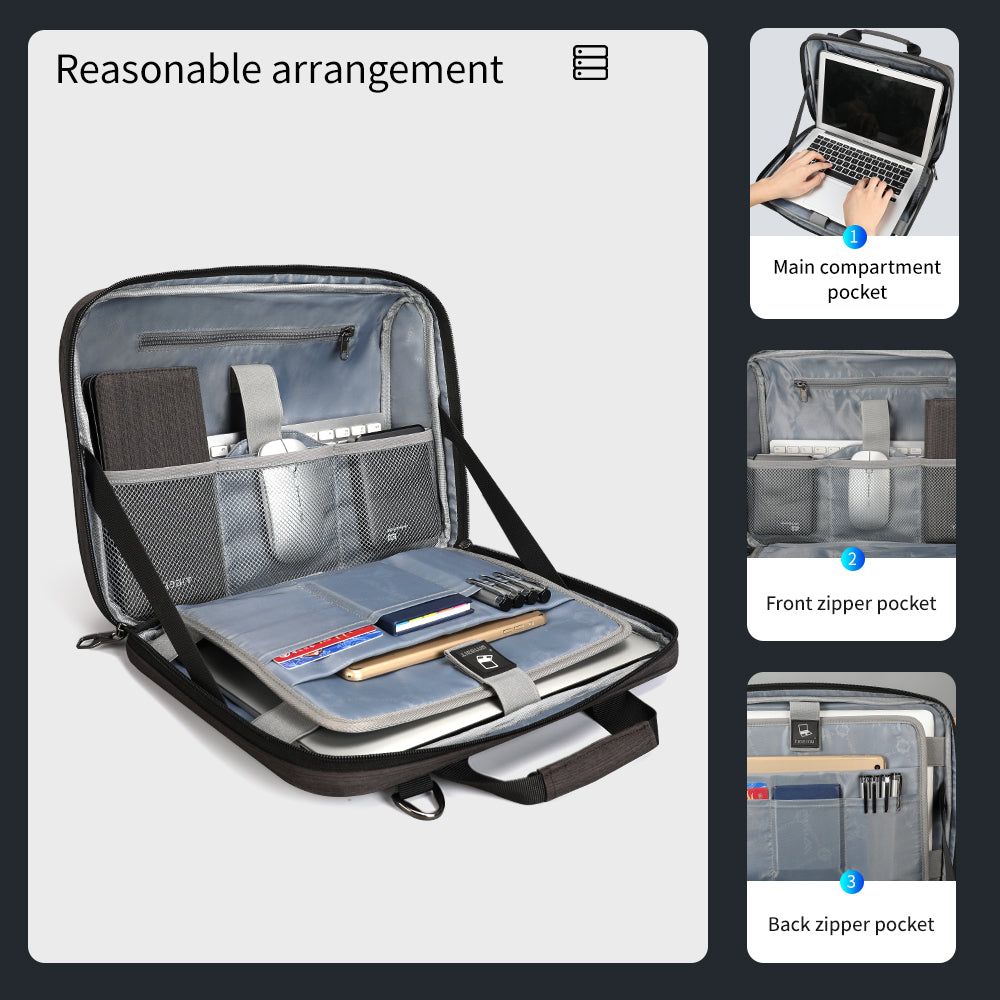 Capacity display diagram of brown shoulder bag model T-L5150