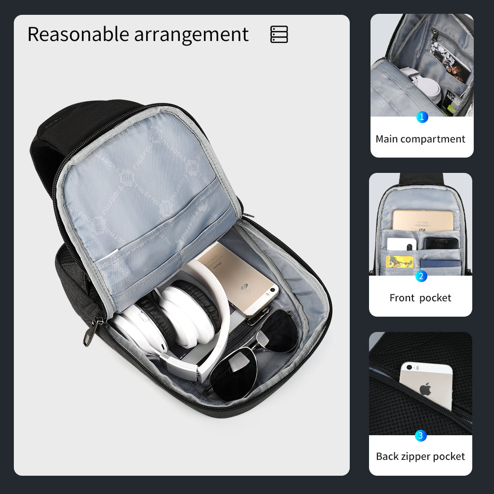 Capacity display diagram of messenger bag model T-S8061