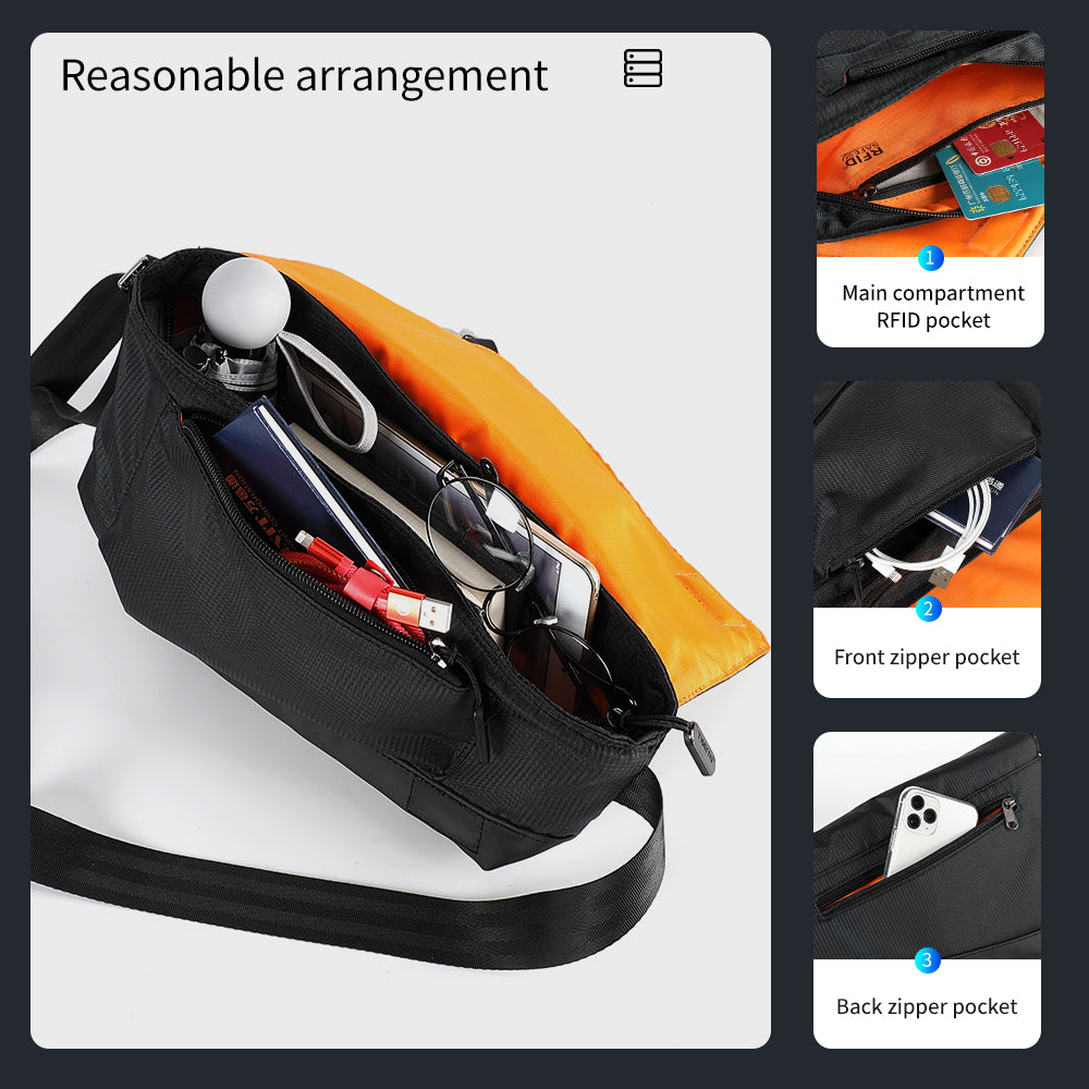 Capacity display diagram of messenger bag model T-S8097