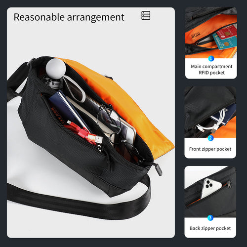 Capacity display diagram of messenger bag model T-S8097