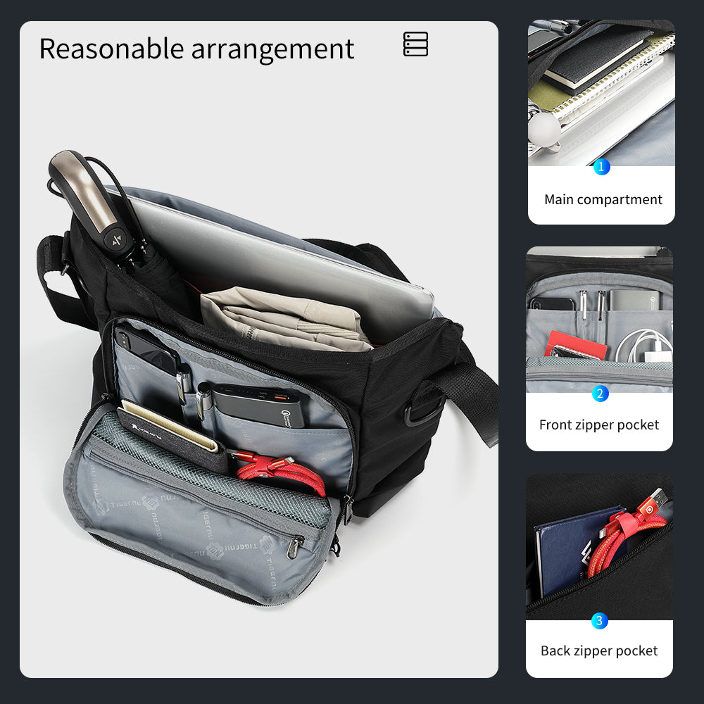Capacity display diagram of messenger bag model T-S8098