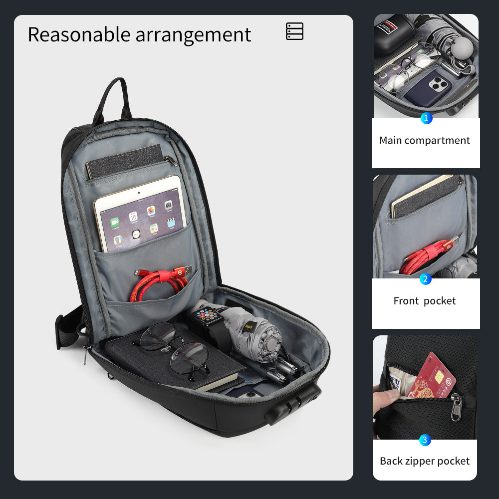 Capacity display diagram of messenger bag model T-S8100