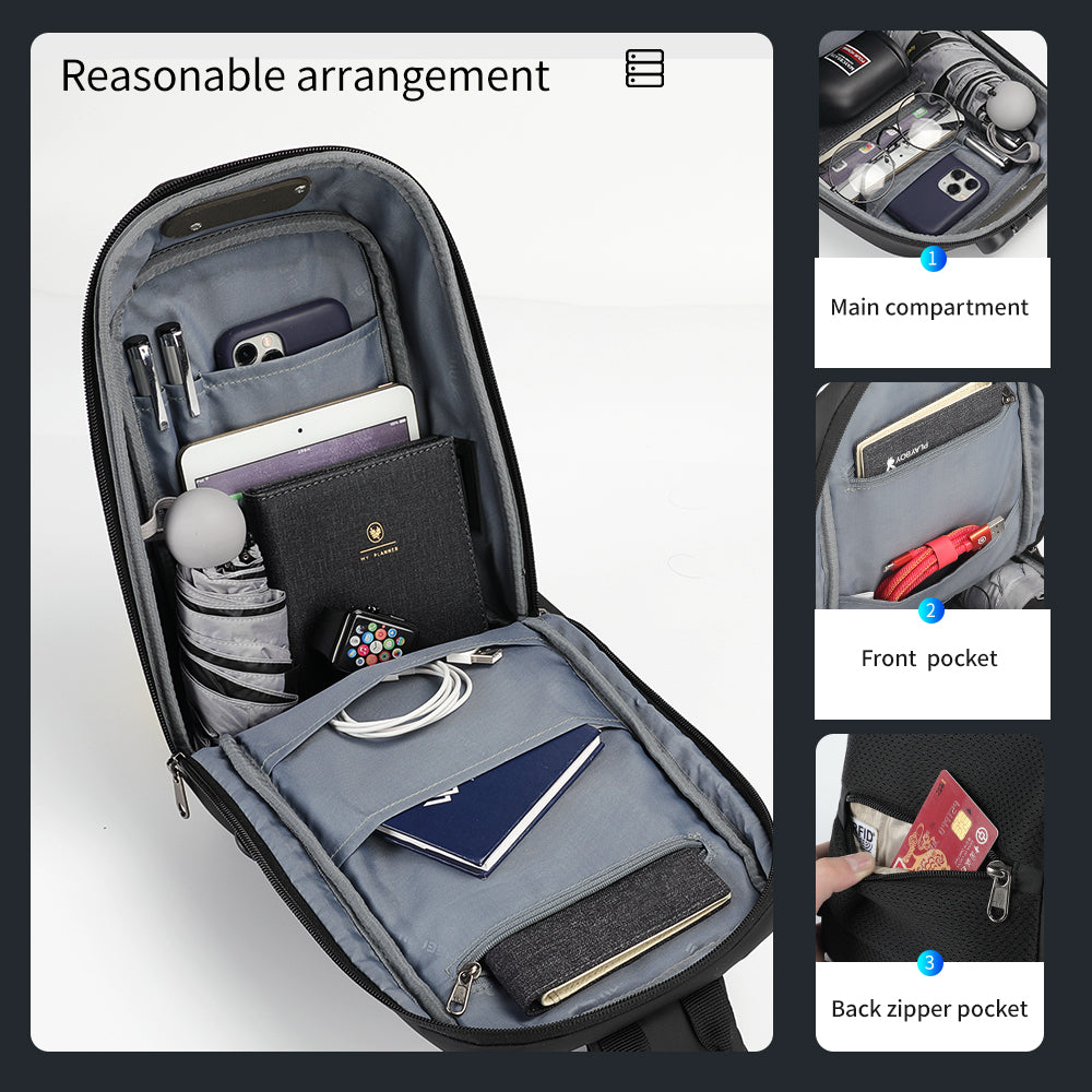 Capacity display diagram of messenger bag model T-S8102