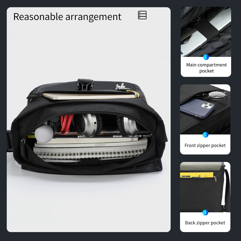 Capacity display diagram of messenger bag model T-S8119