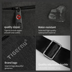 Detailed display of the black shoulder bag model T-L5102