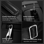 Detailed display of the black shoulder bag model T-S5200