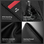 Detailed display of the black wallet model T-S8005
