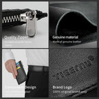 Detailed display of the black wallet model T-S8083