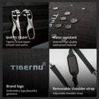 Detailed display of the brown shoulder bag model T-L5150