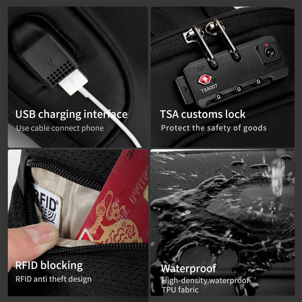 Detailed display of the messenger bag model T-S8100