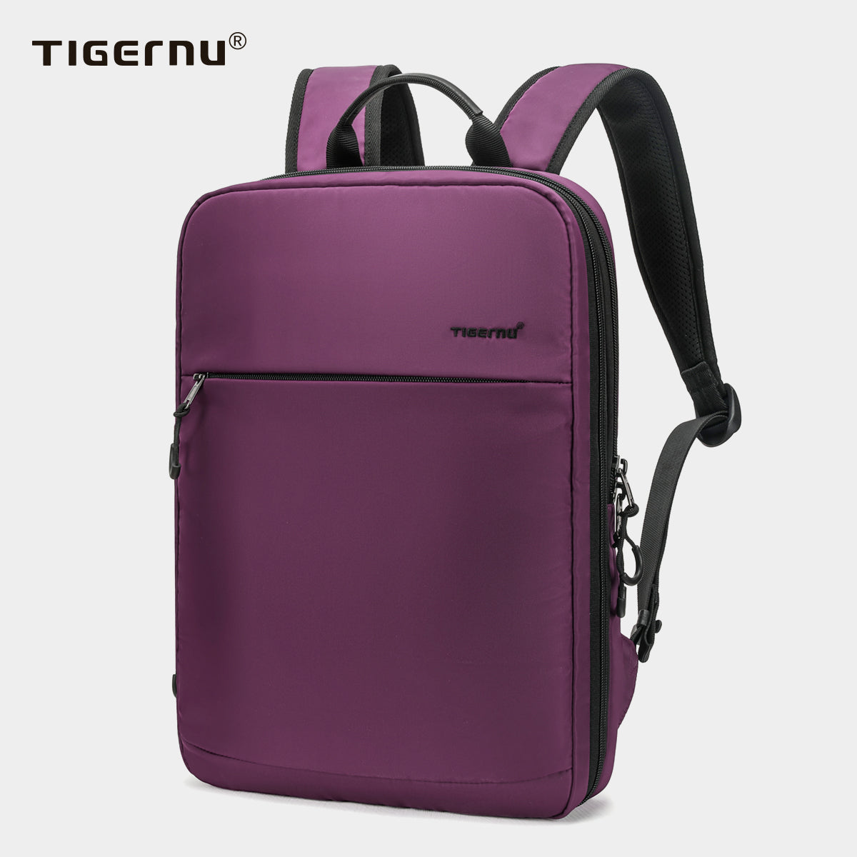 Multifunctional women's backpack Tigernu light women's laptop bag, expandable, business travel, schoolbag