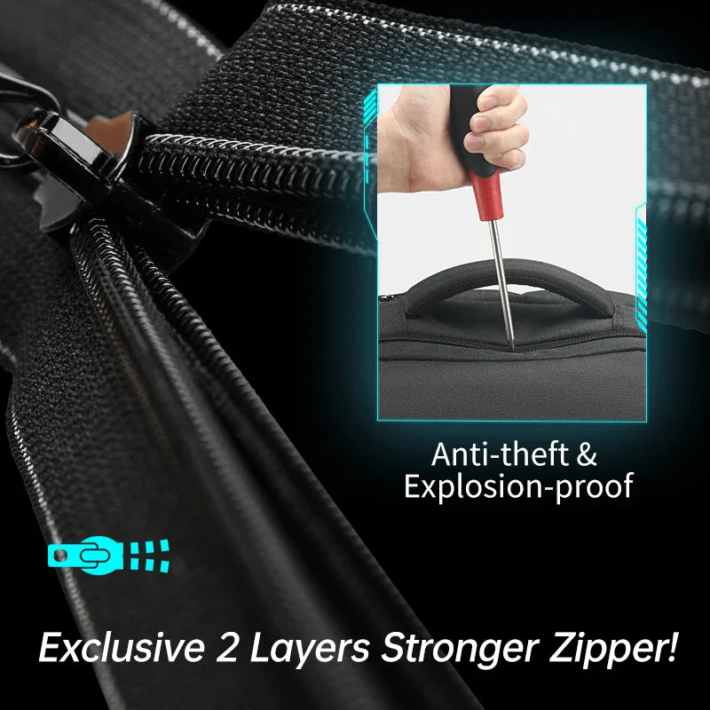 Mochilas de viaje Tigernu para hombre, de moda, antirrobo, con carga USB, para portátil de 15,6", impermeables, delgadas, para la escuela, para hombre y mujer.