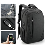 Mochila multifunción Tigernu con carga rápida USB para portátil de 15,6 pulgadas, antirrobo, para adolescentes y hombres