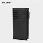 Model T-S8083 black leather wallet side view