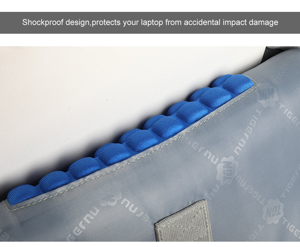 Mochila de viaje ligera Tigernu para hombre, mochila escolar con puerto de carga USB, mochila para portátil de 15,6 pulgadas, mochila de viaje para hombre 