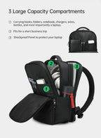 Tigernu new men's large capacity backpack, anti-theft design, 14 inch, laptop backpack, high quality, waterproof man's schoolbag