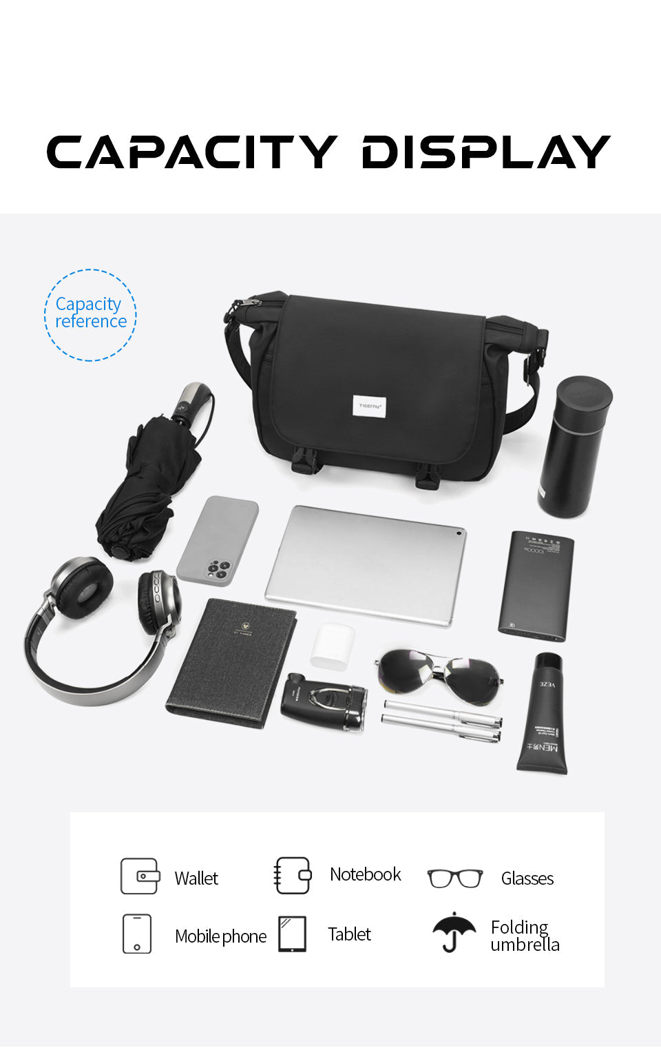 Tigernu T-S8603 Urban Fashion Shoulder Crossbody Bag