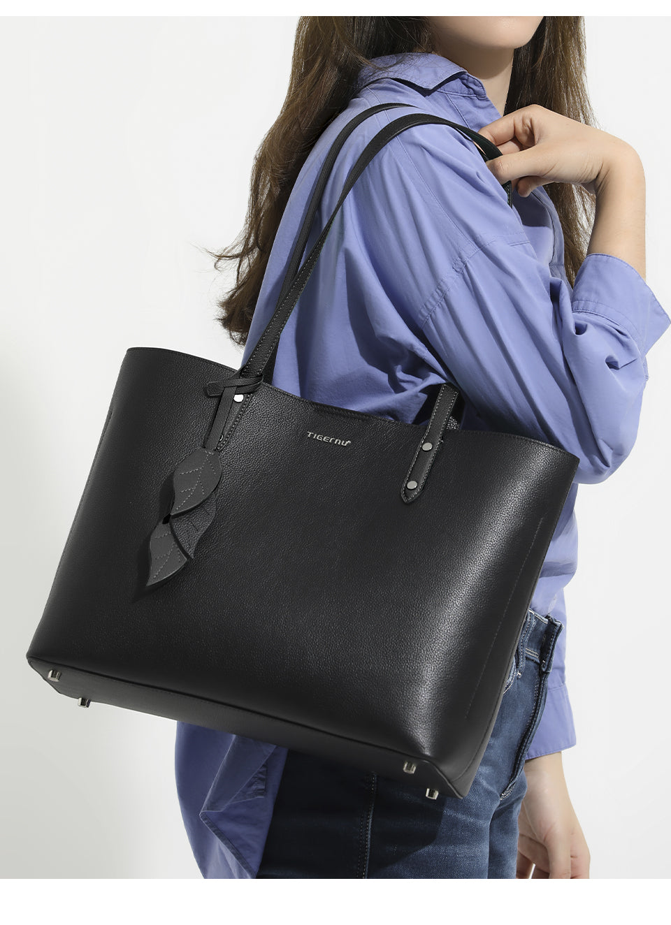 Tigernu TGN1006 top layer leather cowhide fashion classic ladies handbag shoulder bag