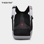 The back display of the silver backpack model T-B3140