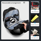 The capacity display of the black backpack model T-B3655