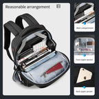 The capacity display of the black backpack model T-B3668