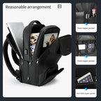 The capacity display of the black backpack model T-B3976